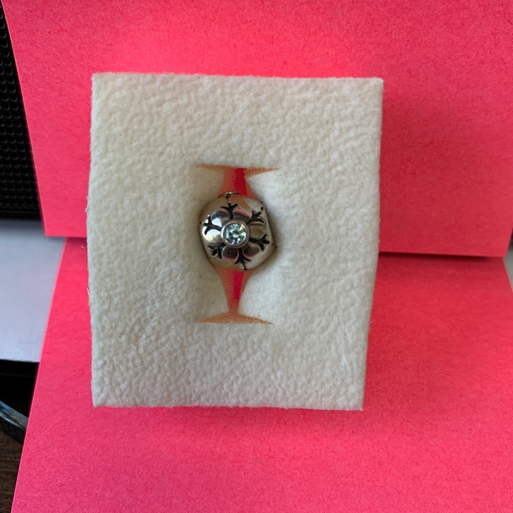 Pandora snowflake charm.